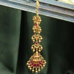 Women Gold-Plated Stone-Studded Mangtikka-20