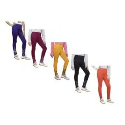 Women Pack of 5 Floral Print Leggings with Elasticated Waistband-image-94