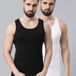 Pack of 2 Men Regular Fit Vests-picture-29