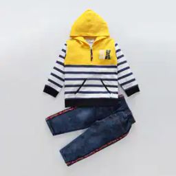 Boy Colourblock Pants & T-Shirt Set-image-41