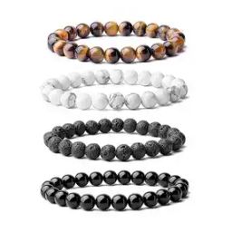 Set of 4 Beaded Slip-On Bracelets-19
