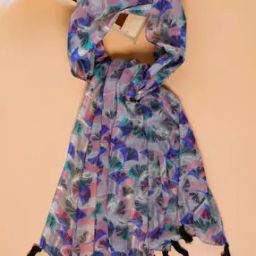 Women Floral Print Stole with Tassels-picture-51