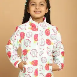 Girl Printed Zip-Front Trench Jacket-picture-35