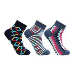 Pack of 3 Geometric Print Socks-image-40