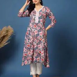Women Floral A-line Kurta-picture-48