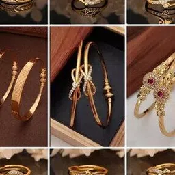 brado jewellery Set of 9 Women Stone-Studded Rings & Bangles-picture-2