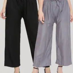 Pack of 2 Solid Palazzos-picture-19