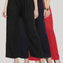 Pack of 3 Solid Palazzos-picture-34