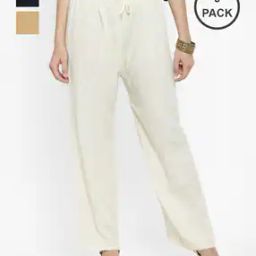 Pack of 3 Solid Palazzos-picture-45
