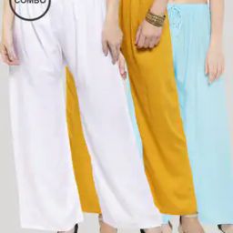 Pack of 3 Solid Palazzos-picture-37
