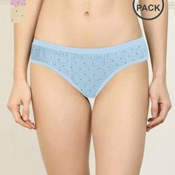 Women Pack of 3 Printed Hipster Panties with Elasticated Waistband-image-94