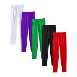 Pack of 5 Leggings with Elasticated Waist-image-98
