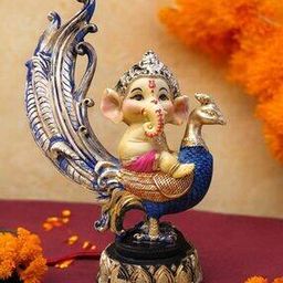Peacock Ganesha Showpiece-image-94