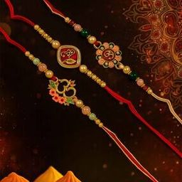 Tie-Up OM Designer Rakhi Set  -image-71