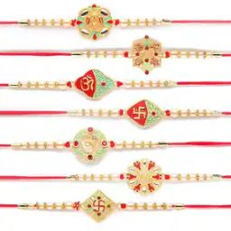 Tie-Up Traditional Design Rakhi Set      -image-44