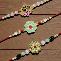 Tie-Up Traditional Design Rakhi Set   -image-70