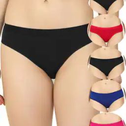 Women Pack of 6 Hipster Panties with Elasticated Waistband-image-43