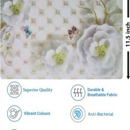 revexo Set of 6 Floral Print Placemats image 1