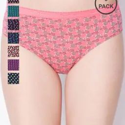 Pack of 8 Printed Hipster Panties-image-19