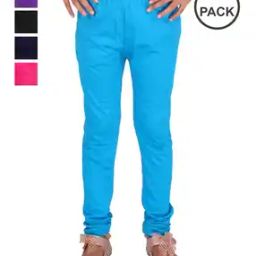 Pack of 5 Leggings with Elasticated Waistband-picture-30