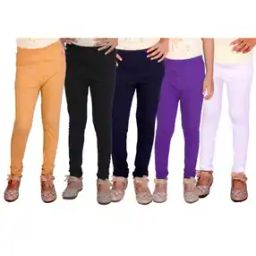 Pack of 5 Leggings with Elasticated Waistband-image-69