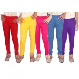 Pack of 5 Leggings with Elasticated Waistband-image-64