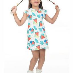 Girls Printed A-Line Dress -image-76