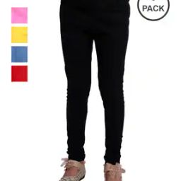 Pack of 5 Leggings with Elasticated Waistband-image-99