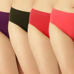 Pack of 4 Hipsters with Elasticated Waist-picture-12