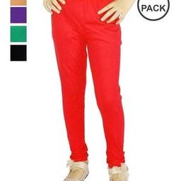 Pack of 5 Girl Leggings with Elasticated Waist-picture-32