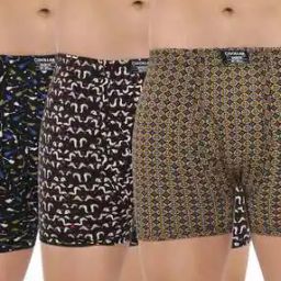 Pack of 3 Men Soft Combed Cotton Printed Trunks-image-47