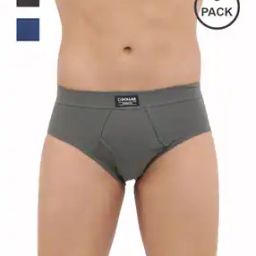 Pack of 3 Men Spandex Integrated Solid Cotton Brief-picture-13