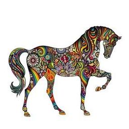Horse Print Self-Adhesive Wall Sticker-53