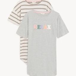 marks & spencer Pack of 2 Round-Neck Nightgown-picture-21