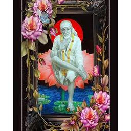 rangoli Saibaba Reprint Painting-picture-13