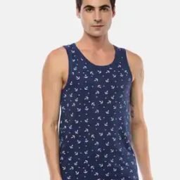 Men Regular Fit Printed Sleeveless Vest-picture-5