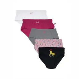 Pack of 5 Women Graphic Print Hipster Panties-picture-47