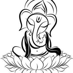 Large Lord Ganesh Vinyl Wall Sticker-20