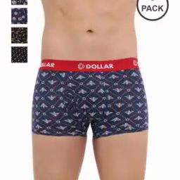 Pack of 5 Men Combed Cotton Printed Trunks-picture-44