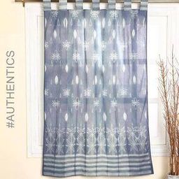 Hand Tie & Dye Shibori Window Curtain-33