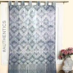 Hand Tie & Dye Shibori Window Curtain-image-11