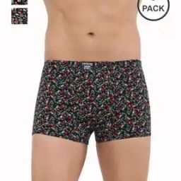 Pack of 3 Men Soft Combed Cotton Printed Trunks-image-20