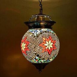 Mosaic Glass Bracket Wall Lamp-image-22