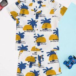 pantaloons baby Printed Shirt & Shorts Set-picture-3