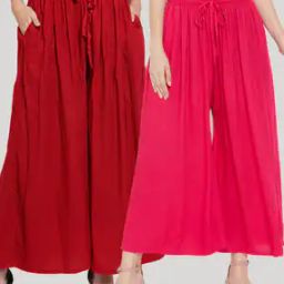 Pack of 2 Palazzos with Insert Pockets-picture-0