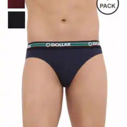 Pack of 3 Men Shuffle Intellisoft Cotton Spandex Solid Brief-image-65