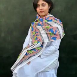 Women Block Print Cotton Stole-image-17
