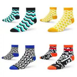 Pack of 4 Printed Socks-image-77