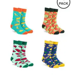 dynamocks Pack of 4 Mid Calf-length Socks-picture-36