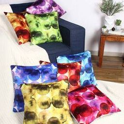 Set of 8 Textured Print Cushion Covers-13